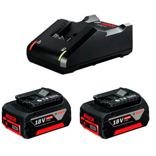 Bosch GAL 18V-40 + 2 акумулятори Bosch GBA 18V 4.0Ah (1600A019S0), стартовий комплект Bosch Professional 18V - 1.600.A01.9S0