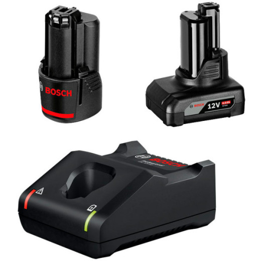 Bosch GBA 12V 2.0Ah + GBA 12V 4.0Ah + GAL 12V-40 (1600A01NC9), набір 2 акумулятори та швидкозарядний пристрій - 1.600.A01.NC9