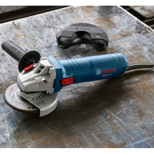 Bosch GWS 12-125 Professional, кутова шліфувальна машина 1200 Вт, диск 125 мм, Restart Protection - 0.601.3A6.101