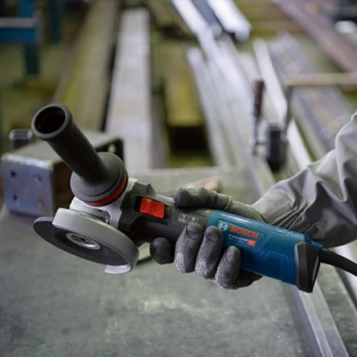 Bosch GWS 14-125 S Professional, кутова шліфувальна машина 1400 Вт, диск 125 мм, регулювання обертів, KickBack Control, плавний пуск - 0.601.7D0.100