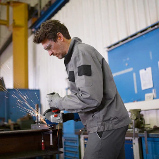 Bosch GWS 14-125 S Professional, кутова шліфувальна машина 1400 Вт, диск 125 мм, регулювання обертів, KickBack Control, плавний пуск - 0.601.7D0.100