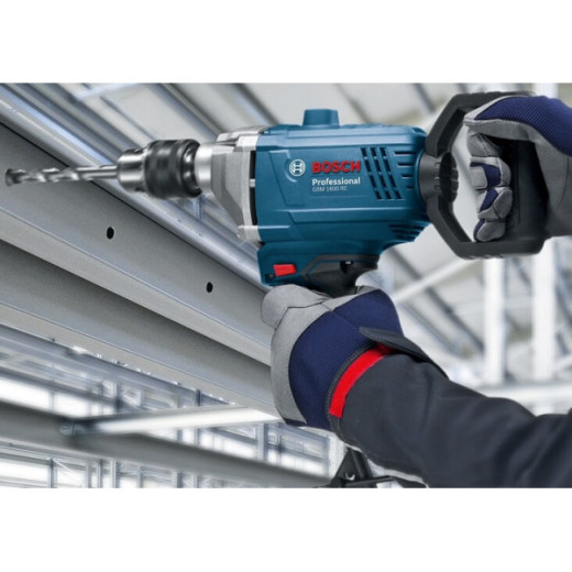 Bosch GBM 1600 RE Professional, дриль-міксер 850 Вт, патрон 16 мм, високий крутний момент, реверс, кейс - 0.601.1B0.000