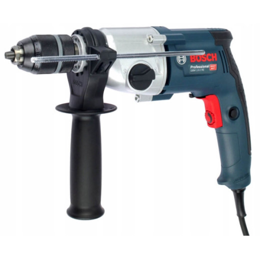Bosch GBM 13-2 RE Professional, безударний дриль 750 Вт, 2-швидкісний редуктор, патрон 13 мм, реверс, регулювання обертів - 0.601.1B2.000