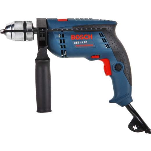 Bosch GSB 13 RE Professional, ударний дриль 600 Вт, патрон 13 мм, реверс, регулювання обертів - 0.601.217.100