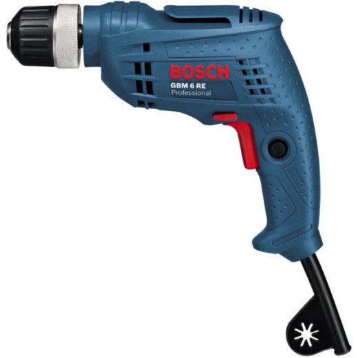 Bosch GBM 6 RE Professional, безударний дриль 350 Вт, патрон 10 мм, реверс, регулювання обертів, компактний корпус - 0.601.472.600