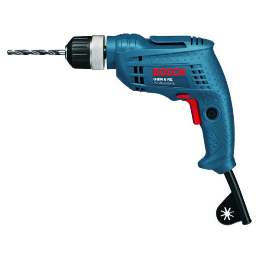 Bosch GBM 6 RE Professional, безударний дриль 350 Вт, патрон 10 мм, реверс, регулювання обертів, компактний корпус - 0.601.472.600