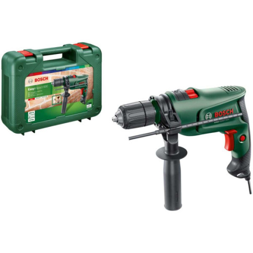 Bosch EasyImpact 600, ударний дриль 600 Вт, патрон 13 мм, реверс, регулювання обертів, кейс - 0.603.133.020