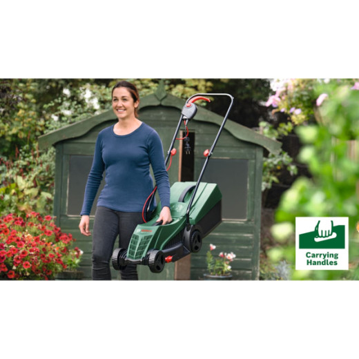Bosch EasyRotak 32-205, електрична газонокосарка з шириною скошування 32 см та травозбірником 31 л - 0.600.8A6.300