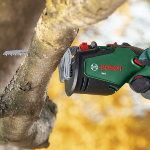 Bosch Keo, акумуляторна садова пила 18 В для обрізання гілок, без АКБ та ЗП - 0.600.861.A01