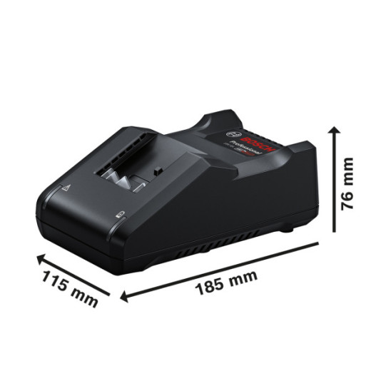 Bosch GSR 18V-65 + GBH 18V-22 + GWS 18V-8 Professional, набір акумуляторних інструментів, 2 акб GBA 18V 5.0 Ah та зарядний пристрій GAL 18V-40, з трьома кейсами L-BOXX - 0.615.A50.09G