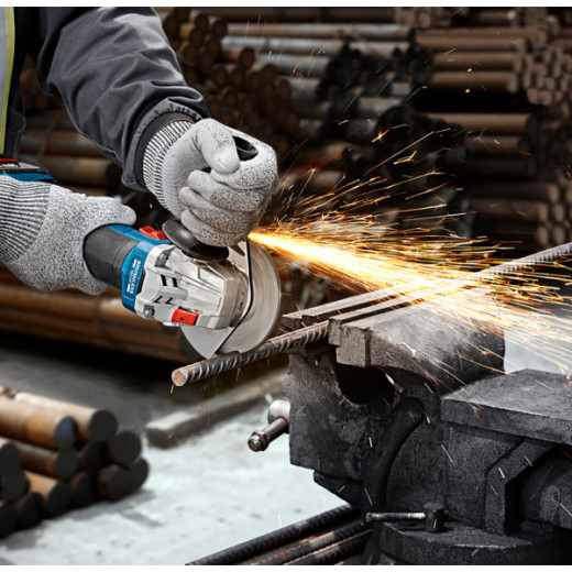 Bosch GSR 18V-65 + GBH 18V-22 + GWS 18V-8 Professional, набір акумуляторних інструментів, 2 акб GBA 18V 5.0 Ah та зарядний пристрій GAL 18V-40, з трьома кейсами L-BOXX - 0.615.A50.09G