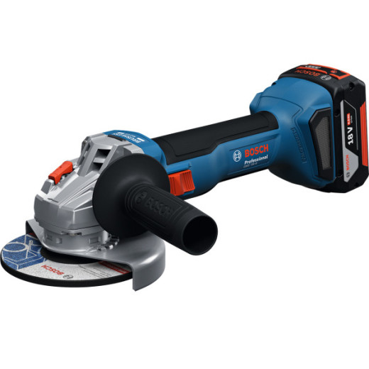 Bosch GBH 18V-22 + GWS 18V-8, набір акумуляторних інструментів з 2 акумуляторами GBA 18V 4.0 Ah, зарядним пристроєм GAL 18V-40 та сумкою M-BAG - 0.615.V00.03C