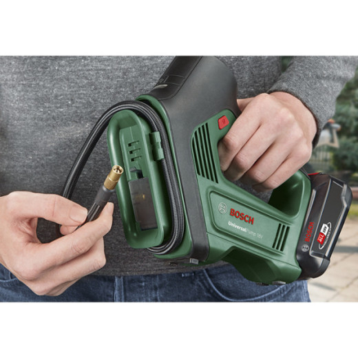 Bosch UniversalPump 18V - акумуляторний насос для накачування шин, спортивного інвентарю та надувних виробів - 0.603.947.100