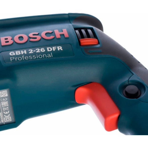 Перфоратор Bosch GBH 2-26 DFR Professional SDS-Plus 800 Вт, 2.7 Дж, змінний патрон, кейс - 0.611.254.768