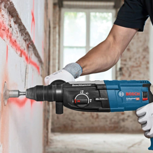 Перфоратор Bosch GBH 2-28 F Professional SDS-Plus 880 Вт, 3.2 Дж, змінний патрон, KickBack Control, кейс - 0.611.267.600