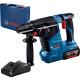 Bosch GBH 187-Li Professional, акумуляторний перфоратор SDS-Plus, 18 В, 2.4 Дж, акумулятор GBA 18V 5.0 Ah, зарядний пристрій GAL 18V-40, кейс