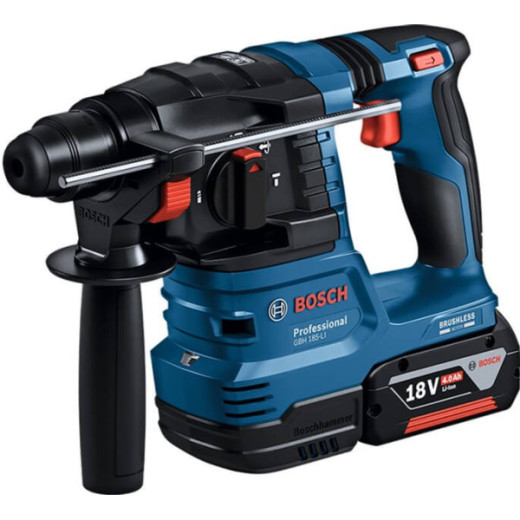 Bosch GBH 185-Li Professional, акумуляторний перфоратор SDS-Plus, 18 В, зарядний пристрій GAL 18V-40, кейс - 0.611.924.022