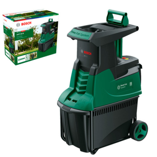 Bosch AXT 22 D, садовий подрібнювач з фрезерною системою різання та контейнером 53 л - 0.600.803.003