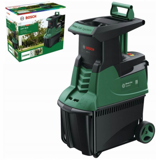 Bosch AXT 25 D, садовий подрібнювач з фрезерною системою різання та контейнером 53 л - 30.600.803.10