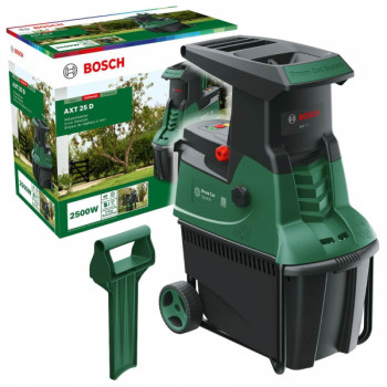 Bosch AXT 25 D, садовий подрібнювач з фрезерною системою різання та контейнером 53 л