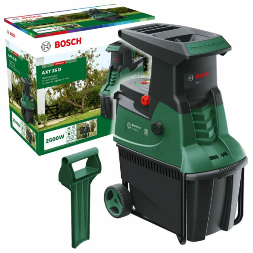 Bosch AXT 25 D, садовий подрібнювач з фрезерною системою різання та контейнером 53 л - 30.600.803.10