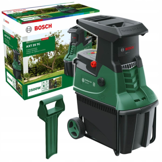 Bosch AXT 25 TC, садовий подрібнювач з турбінною системою різання та контейнером 53 л - 0.600.803.30C
