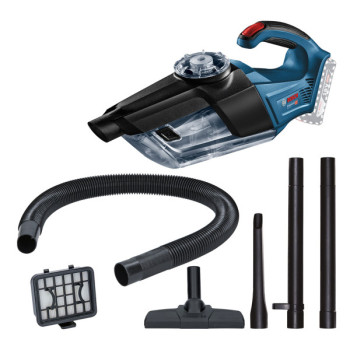 Bosch GAS 18V-1 Professional, акумуляторний пилосос 18 В, контейнер 0,7 л, для сухого прибирання, без акумулятора та зарядного пристрою