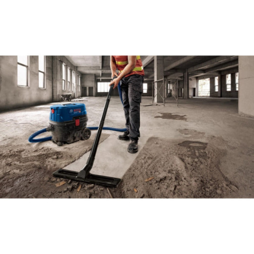 Bosch GAS 12-25 PL Professional, будівельний пилосос для сухого та вологого прибирання, 1250 Вт, контейнер 25 л, клас пилу L - 0.601.97C.100