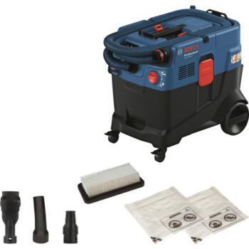 Bosch GAS 400 A Professional, професійний будівельний пилосос для сухого та вологого прибирання, контейнер 28 л, 1200 Вт
