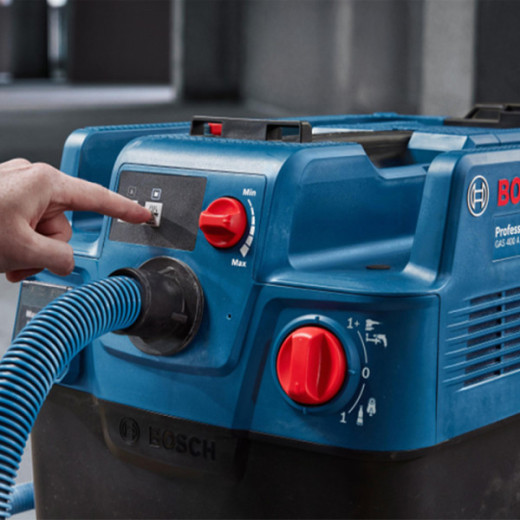 Bosch GAS 400 A Professional, професійний будівельний пилосос для сухого та вологого прибирання, контейнер 28 л, 1200 Вт - 0.601.9M0.020
