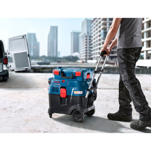 Bosch GAS 12-40 MA Professional, професійний будівельний пилосос для сухого та вологого прибирання, 1200 Вт, контейнер 40 л, клас пилу M, автоматичне очищення фільтра - 0.601.9M0.120