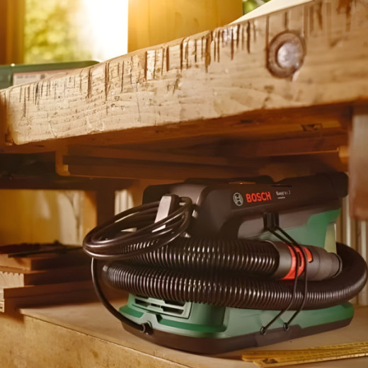Bosch EasyVac 3, господарський пилосос для сухого прибирання, 700 Вт, контейнер 2 л, підключення електроінструменту - 0.603.3D1.000