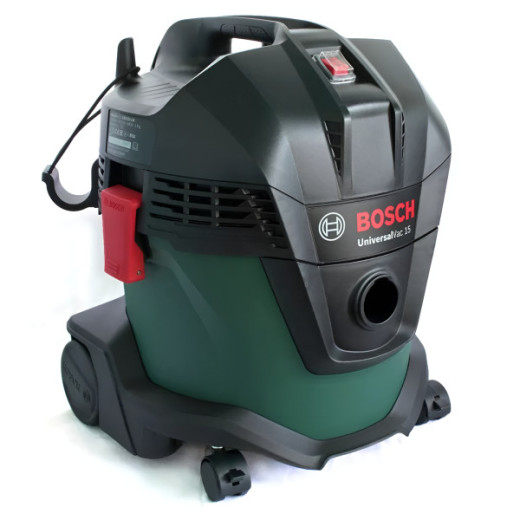 Bosch UniversalVac 15, будівельний пилосос для сухого та вологого прибирання, контейнер 15 л, 1000 Вт - 0.603.3D1.100