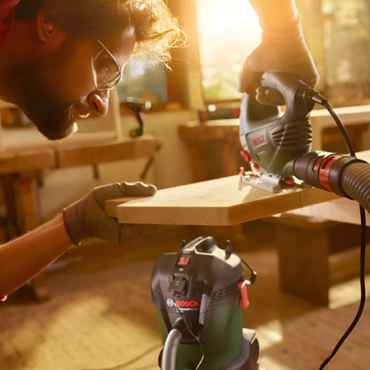 Bosch AdvancedVac 20, будівельний пилосос для сухого та вологого прибирання, контейнер 20 л, 1200 Вт, функція видування - 0.603.3D1.200