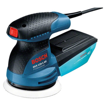 Bosch GEX 125-1 AE Professional, ексцентрикова шліфувальна машина 250 Вт з регулюванням обертів та пилозбірником