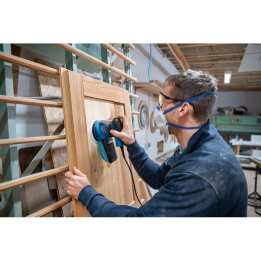 Bosch GEX 125-1 AE Professional, ексцентрикова шліфувальна машина 250 Вт з регулюванням обертів та пилозбірником - 0.601.387.500