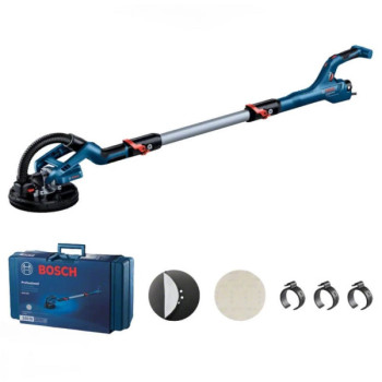 Bosch GTR 550 Professional, шліфувальна машина для гіпсокартону 550 Вт з телескопічною штангою та кейсом