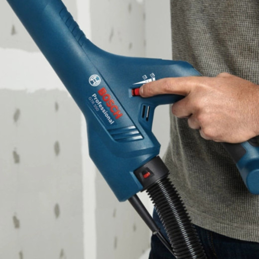 Bosch GTR 550 Professional, шліфувальна машина для гіпсокартону 550 Вт з телескопічною штангою та кейсом - 0.601.7D4.020