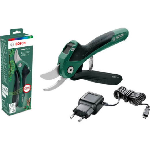 Bosch EasyPrune, акумуляторний секатор 3.6 В, діаметр різу до 25 мм, технологія Power Assist - 0.600.8B2.102