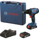 Bosch GSB 183-LI Professional, акумуляторний ударний дриль-шуруповерт, 2 акумулятори 18 В 2.0 Ah, зарядний пристрій GAL 18V-20, кейс