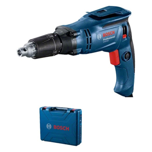Bosch GTB 650 Professional, мережевий шуруповерт для гіпсокартону 650 Вт, 5000 об/хв, кейс - 06014A2000
