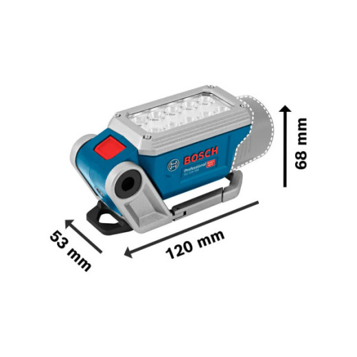 Bosch Professional GLI 12V-330 BB, акумуляторний світлодіодний ліхтар з яскравістю 330 лм, без акумулятора та зарядного пристрою - 0.601.4A0.000