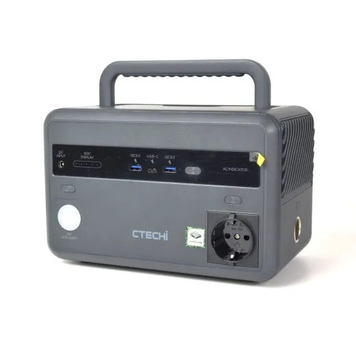 CTECHi GT600, портативна зарядна станція 600 Вт, 384 Вт·год, LiFePO4, чиста синусоїда - 301712