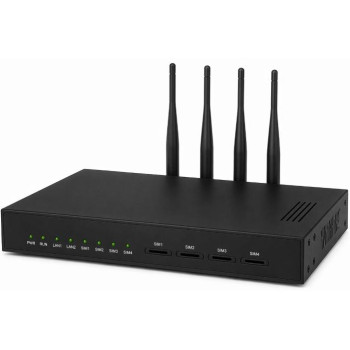 Dinstar UC2000-VE-4G, VoIP GSM шлюз на 4 канали з підтримкою SIMBank та SMS/USSD