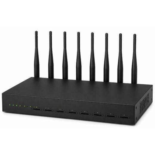 Dinstar UC2000-VE-8G , VoIP GSM шлюз на 8 каналів з підтримкою SIMBank, SMS та USSD - UC2000-VE-8G