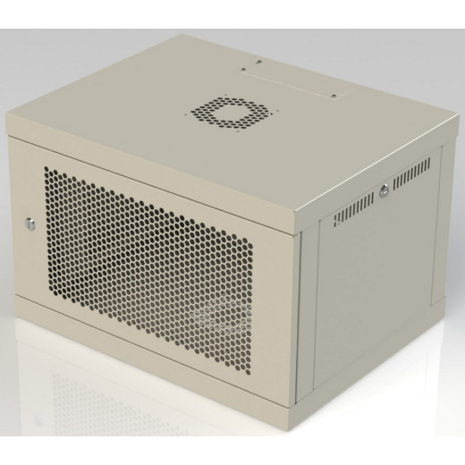 Шафа настінна 6U, 570X450X390 ММ (Ш * Г * В), перфоровані двері - 645-П-ШН