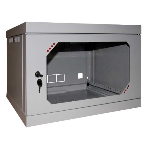 Шафа настінна 9U, 570X450X525 ММ (Ш * Г * В), акрилове скло - 945-А-ШН