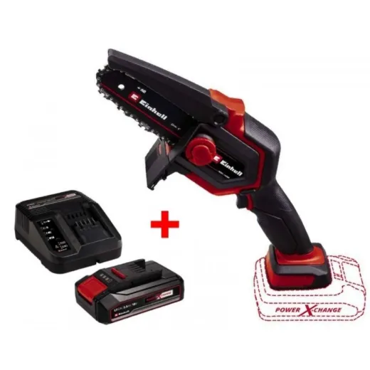 Набір акумуляторна міні пила Einhell GE-PS 18/15 Li BL Solo 18V + акумулятор 2.5Ah + зарядний пристрій - 4600040K