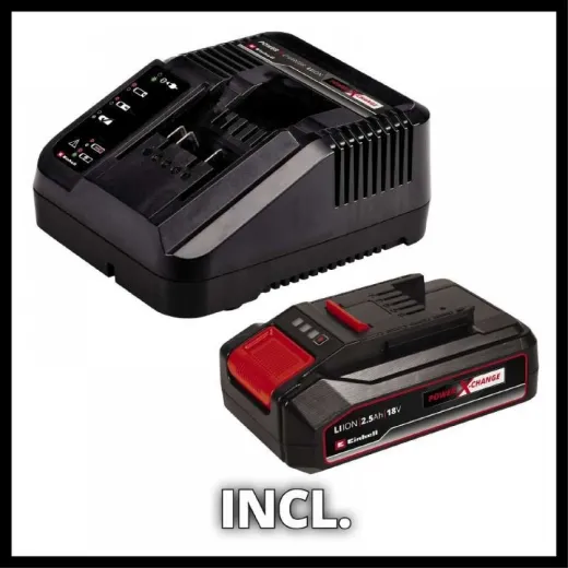 Набір акумуляторна міні пила Einhell GE-PS 18/15 Li BL Solo 18V + акумулятор 2.5Ah + зарядний пристрій - 4600040K