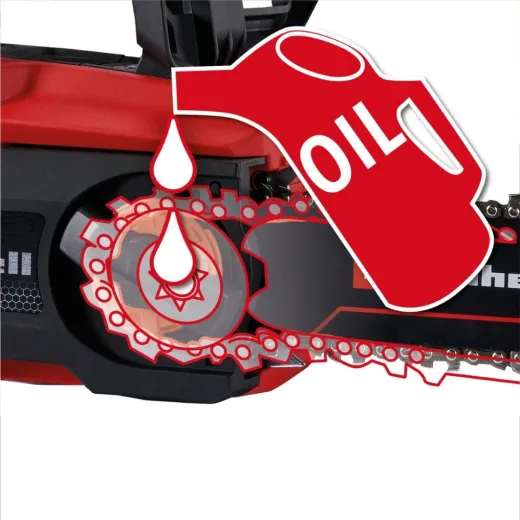 Акумуляторна ланцюгова пила Einhell GE-LC 18/25 Li BL Solo 18V Power X-Change без АКБ та ЗП - 4600070